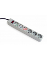 Gembird Power Cube Surge Protector SPG6-B-6C/ 1.8 m/ 6 Sockets/ Grey - nr 4
