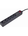 EnerGenie Surge Protector SPG5-C-15/ 4.5 m/ 5 Sockets/ Black - nr 12