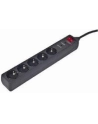 EnerGenie Surge Protector SPG5-C-15/ 4.5 m/ 5 Sockets/ Black - nr 17