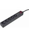 EnerGenie Surge Protector SPG5-C-5/ 1.5 m/ 5 Sockets/ Black - nr 10