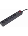 EnerGenie Surge Protector SPG5-C-5/ 1.5 m/ 5 Sockets/ Black - nr 9