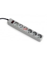 Gembird Power Cube Surge Protector SPG6-B-6C/ 1.8 m/ 6 Sockets/ Grey - nr 10