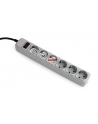 Gembird Power Cube Surge Protector SPG6-B-6C/ 1.8 m/ 6 Sockets/ Grey - nr 1