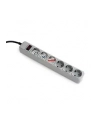 Gembird Power Cube Surge Protector SPG6-B-6C/ 1.8 m/ 6 Sockets/ Grey - nr 8