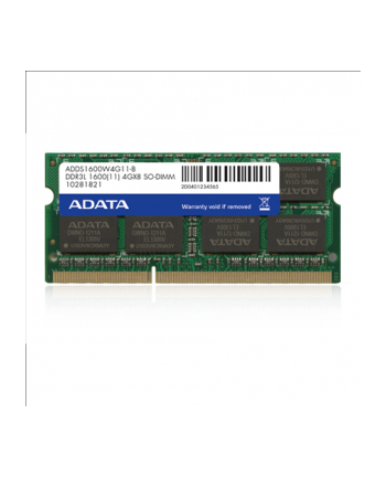 A-DATA 8GB DDR3L SO-DIMM 1600 512x8 CL11 - Single Tray
