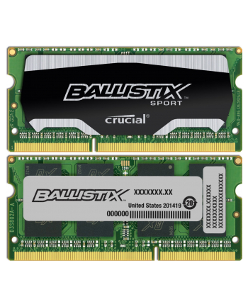 Crucial 4GB DDR3-1600 Ballistix Sport SODIMM 204pin, PC3-12800, CL9, 1.35V