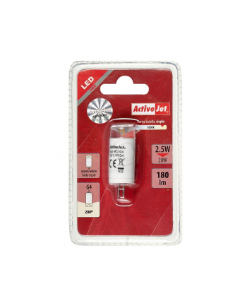 ActiveJet AJE-MC1G4 Lampa LED SMD 180lm 2 5W G4 barwa biała ciepła