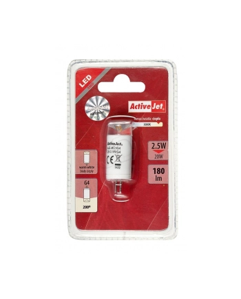ActiveJet AJE-MC1G4 Lampa LED SMD 180lm 2 5W G4 barwa biała ciepła