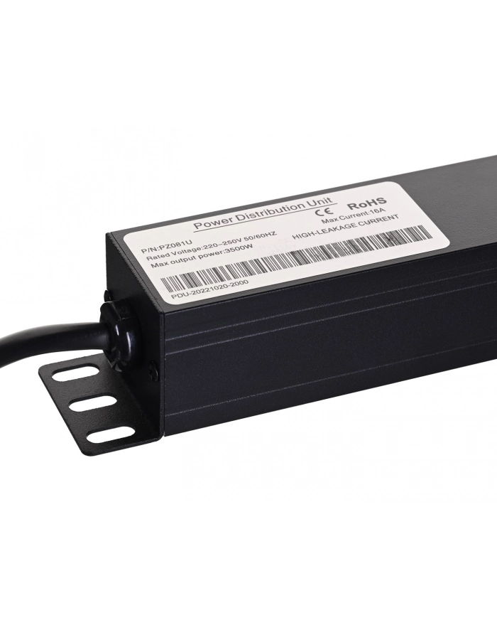 ALANTEC Listwa zasilająca 19 - 8x230V z wyłącznikiem główny