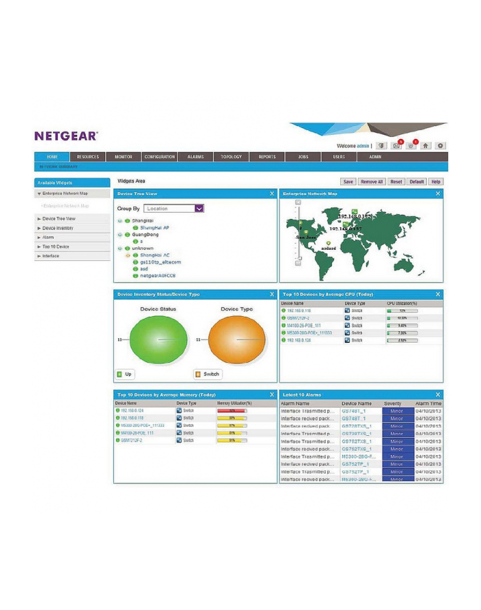 Netgear ProSafe Network Management System 200-Device Elec License (NMS300) główny