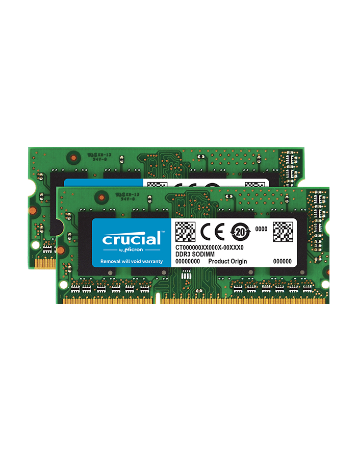 Crucial 16GB kit (8GBx2) DDR3 1600MHz CL11 SODIMM 1.35V/1.5V główny