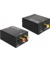 Delock adapter/konwerter Audio Digital Toslink+Coaxial -> Analog 2xRCA+zasilacz - nr 20