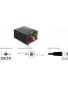 Delock adapter/konwerter Audio Digital Toslink+Coaxial -> Analog 2xRCA+zasilacz - nr 21
