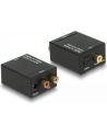 Delock adapter/konwerter Audio Digital Toslink+Coaxial -> Analog 2xRCA+zasilacz - nr 23