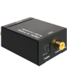 Delock adapter/konwerter Audio Digital Toslink+Coaxial -> Analog 2xRCA+zasilacz - nr 24