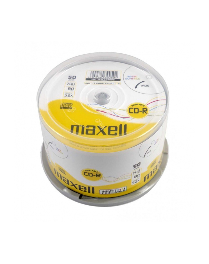 Maxell CD-R 700 MB 52x PRINTABLE CAKE 50 szt główny