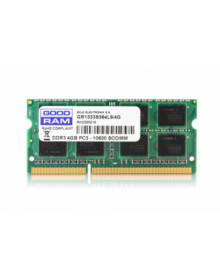 GOODRAM SODIMM DDR3 4GB/1333 CL9 512*8 Single Rank główny