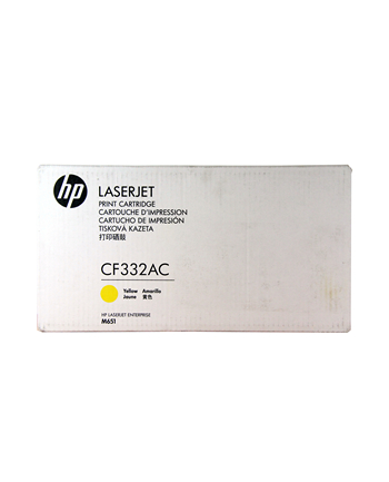 HEWLETT PACKARD - SUP HP 654A Yellow LJ Toner Cart, CF332A - CONTRACT nr 1