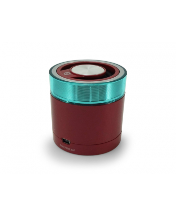 GŁOŚNIK CONCEPTRONIC MOBILNY BT 3.0, 3W, USB, MINI JACK, AKUM. 400MAH -DO 3H MUZYKI, CZERWONY