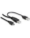 KABEL USB AM MINI USB 2.0 -> 2XAM-AF 1.5M DELOCK - nr 14