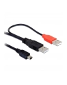 KABEL USB AM MINI USB 2.0 -> 2XAM-AF 1.5M DELOCK - nr 6
