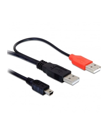 KABEL USB AM MINI USB 2.0 -> 2XAM-AF 1.5M DELOCK