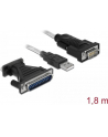 ADAPTER USB->SERIAL 9PIN+25PIN DELOCK - nr 16