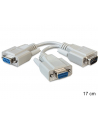 ADAPTER COM DB9(M)->2X COM DB9(F) 17CM DELOCK - nr 15