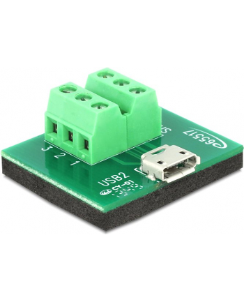 ADAPTER TERMINAL BLOCK (6PIN)->MICRO USB(F) DELOCK