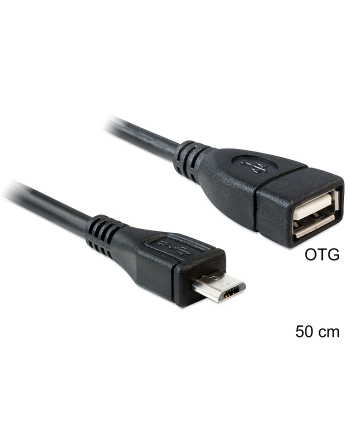 KABEL USB MICRO BM->AF USB 2.0 15CM OTG 50CM DELOCK