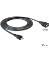 KABEL USB MICRO BM->AF USB 2.0 15CM OTG 50CM DELOCK - nr 8