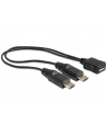 KABEL USB MICRO BF->USB MICRO BM X2 20,5CM (ROZGAŁĘŹNIK) USB 2.0 DELOCK - nr 10