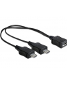 KABEL USB MICRO BF->USB MICRO BM X2 20,5CM (ROZGAŁĘŹNIK) USB 2.0 DELOCK - nr 11