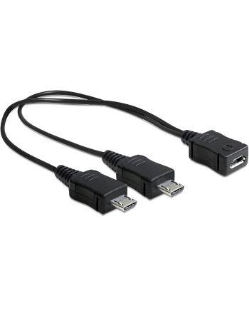 KABEL USB MICRO BF->USB MICRO BM X2 20,5CM (ROZGAŁĘŹNIK) USB 2.0 DELOCK