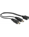KABEL USB MICRO BF->USB MICRO BM X2 20,5CM (ROZGAŁĘŹNIK) USB 2.0 DELOCK - nr 6