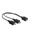 KABEL USB MICRO BF->USB MICRO BM X2 20,5CM (ROZGAŁĘŹNIK) USB 2.0 DELOCK - nr 8