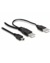 KABEL USB AM MINI USB 2.0 -> 2XAM-AF 1.5M DELOCK - nr 13
