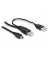 KABEL USB AM MINI USB 2.0 -> 2XAM-AF 1.5M DELOCK - nr 1