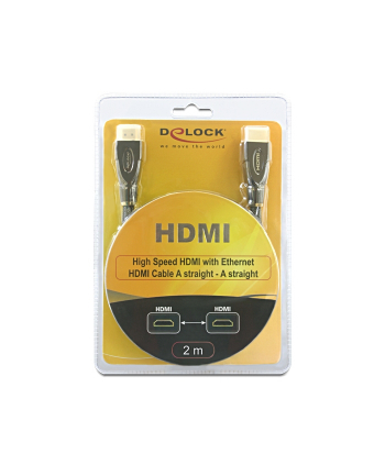 KABEL HDMI-HDMI PREMIUM SZNUR 2M DELOCK