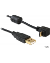 KABEL USB MICRO AM-MBM5P 2.0 KĄTOWY GÓRA/DÓŁ 90'' 1M DELOCK - nr 12