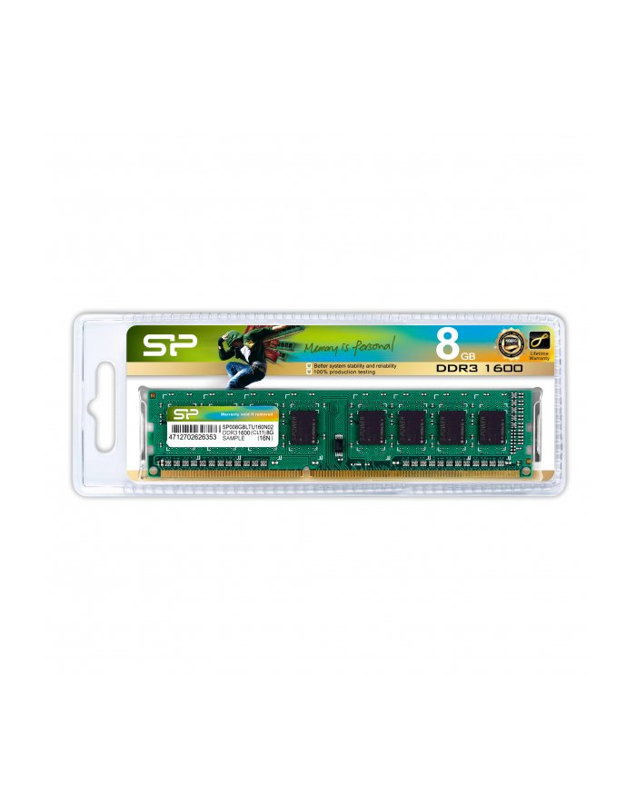 DDR3 SILICON POWER 8GB/ 1600MHz (512*8) 16chips – CL11 główny