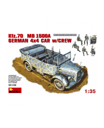 MINIART Kfz70 MB 1500A German 4x4 Car