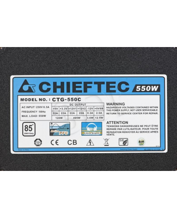 ZASILACZ CHIEFTEC CTG-550C (550W) MODULA 80+ BRONZE