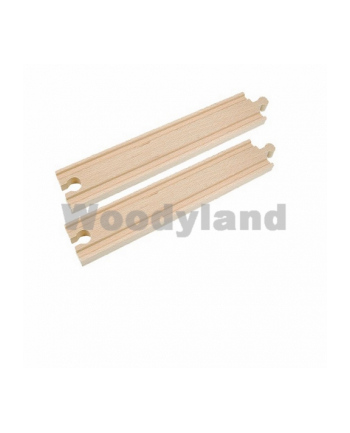 WOODYLAND Kolejka, Tory proste 22cm,2szt