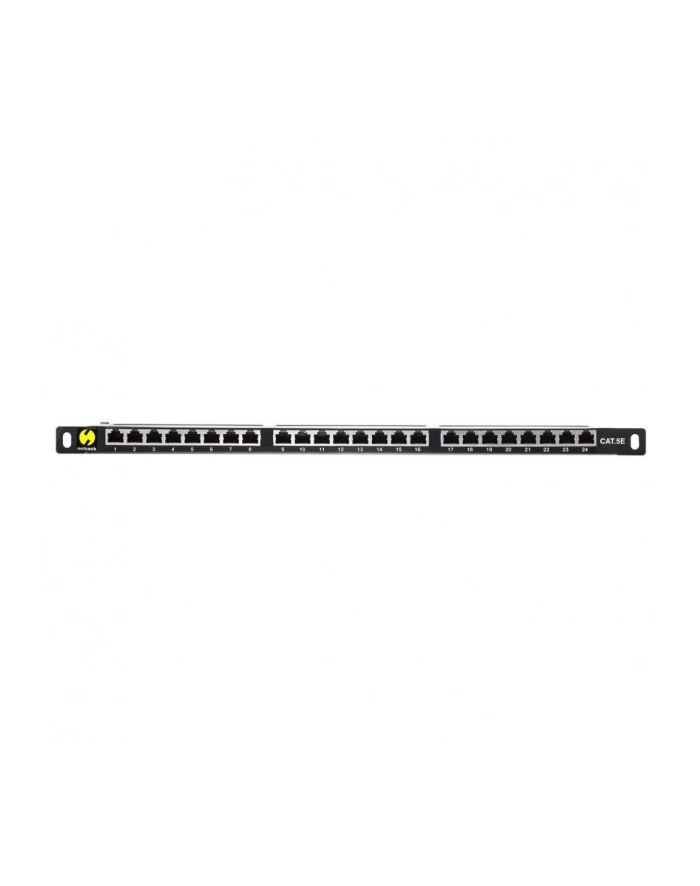 Netrack patchpanel 19'' 24-porty kat. 5e FTP LSA, 0,5U z półką główny