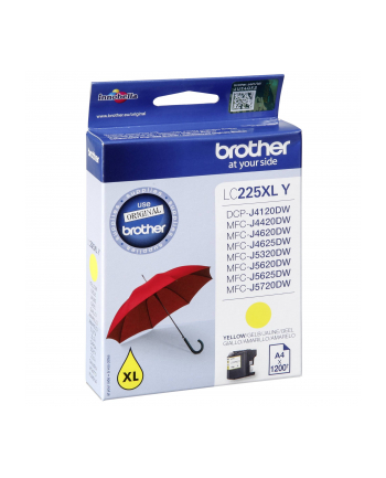 Brother Tusz Żółty LC225XLY II 1200 str.