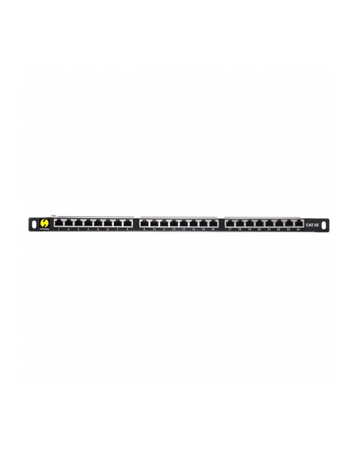 Netrack patchpanel 19'' 24-porty kat. 5e FTP LSA, 0,5U z półką główny