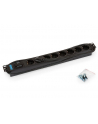 Triton Listwa zasilająca/przeciwprzepięciowa 19  RAB-PD-X08-A1 (8 gniazd w standardzie DIN  max. 16 A  przewód 3 x 1 5 mm o długości 2 m  wtyk DIN49441 16 A  kolor czarny RAL 9005   wskaźnik zasilania LED   ochrona przeciwprzepięciowa – warystor) - nr 9
