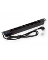 Triton Listwa zasilająca 19  RAB-PD-X01-A1 (8 gniazd w standardzie ČSN  max. 16 A  przewód 3 x 1 5 mm o długości 2 m  wtyk DIN49441 16 A  kolor czarny RAL 9005) - nr 5