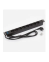 Triton Listwa zasilająca 19  RAB-PD-X01-A1 (8 gniazd w standardzie ČSN  max. 16 A  przewód 3 x 1 5 mm o długości 2 m  wtyk DIN49441 16 A  kolor czarny RAL 9005) - nr 6